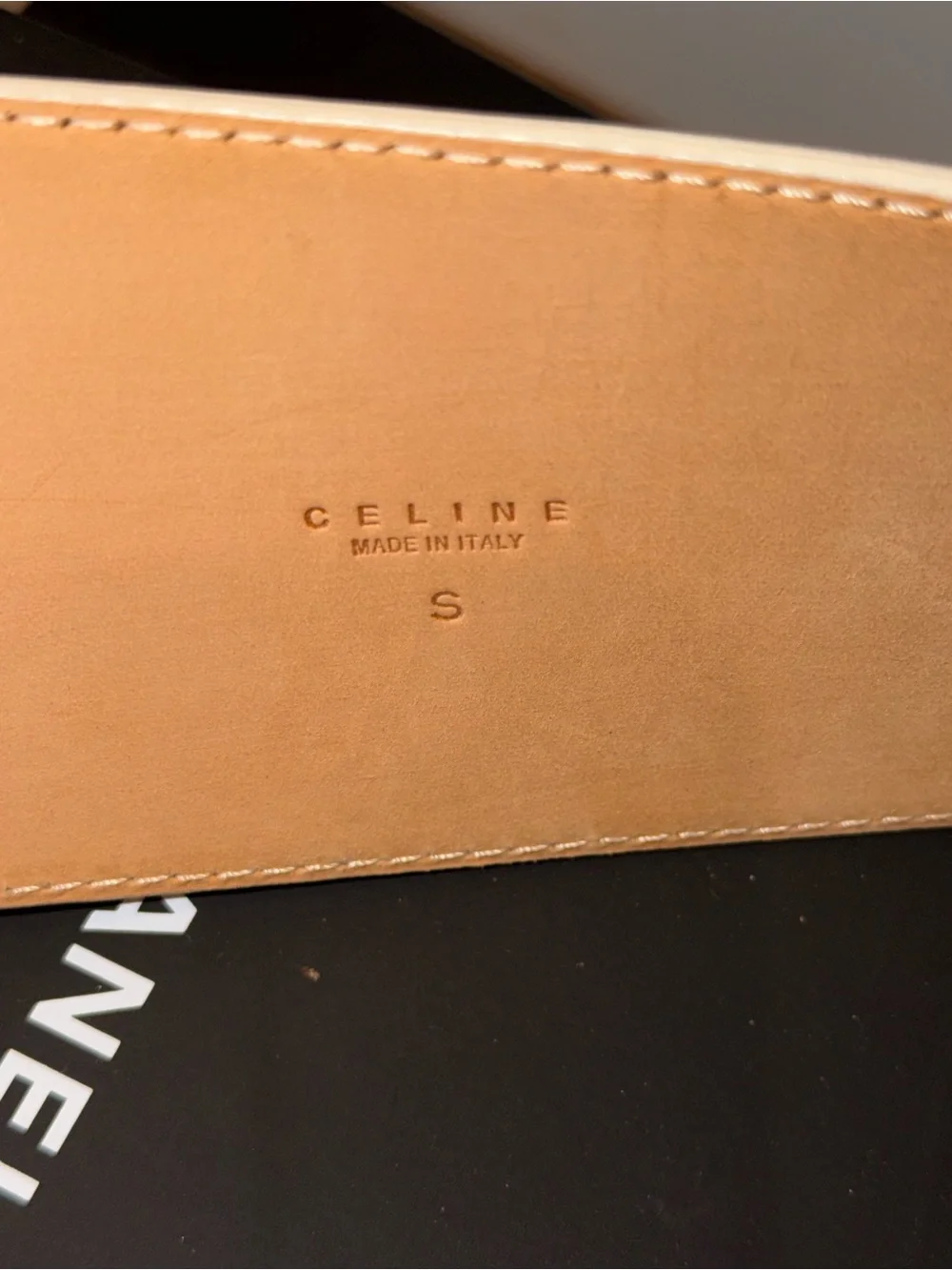 Celine leather belt